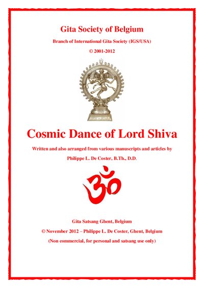 Cosmic Dance of Lord Shiva ( PDFDrive )