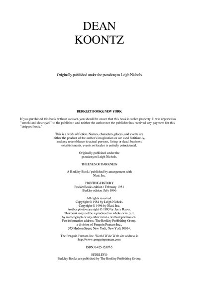 Dean R. Koontz   The Eyes of Darkness ( PDFDrive )