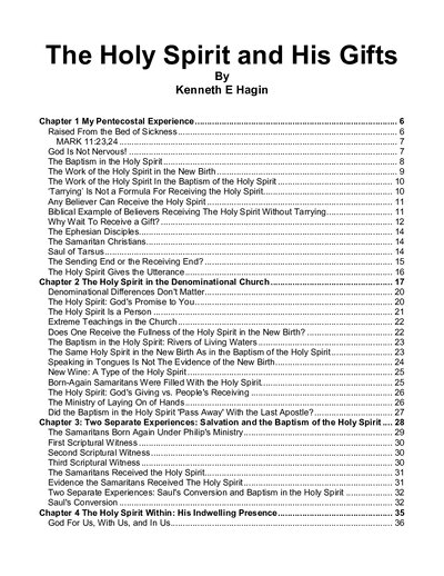 The Holy Spirit and His Gifts by Kenneth E Hagin ( PDFDrive )